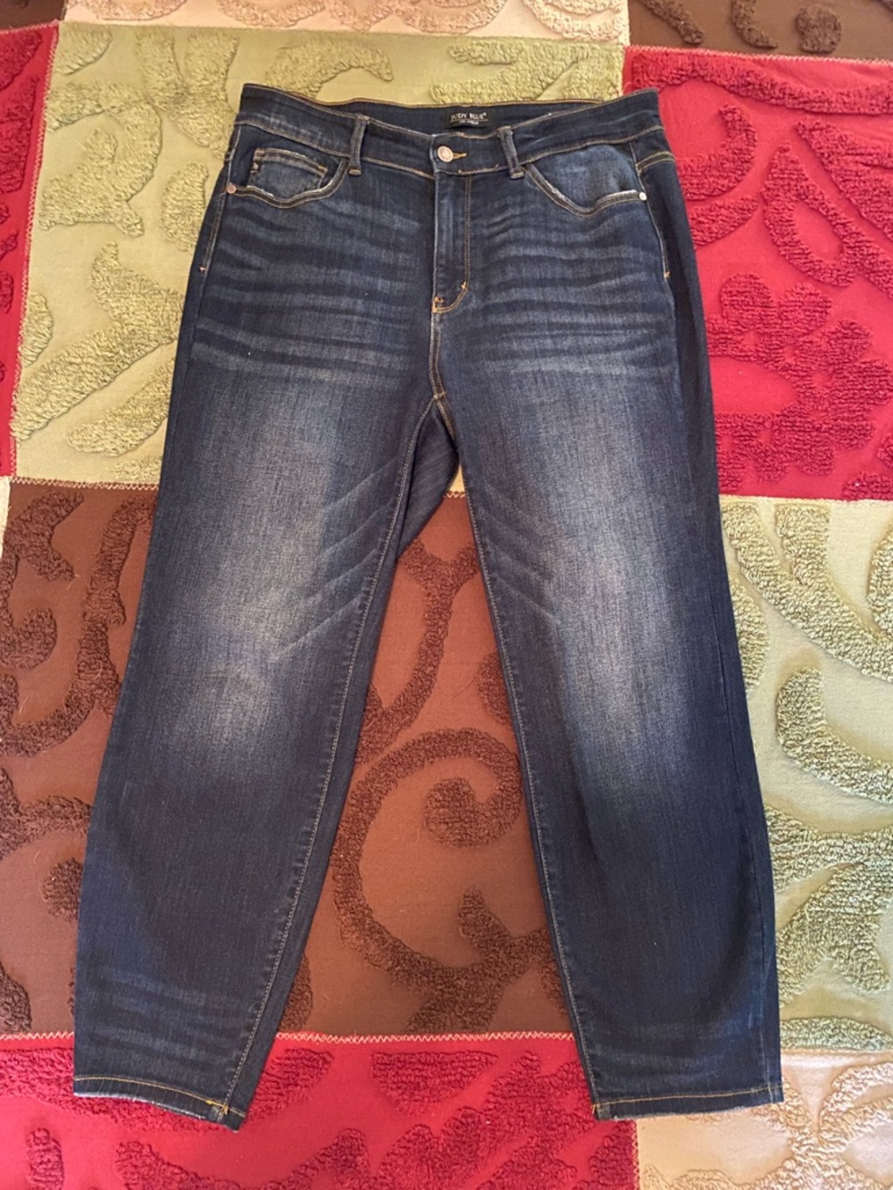 Judy Blue Women's Dark Indigo Straight Leg Jeans
